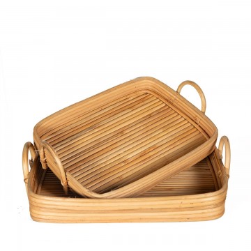 Bandeja rectangular Rattan chico 