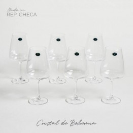 Copas Cristal Bohemia Set x6 - 570 ml